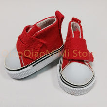 Load image into Gallery viewer, 1/6 BJD Phụ Kiện Búp Bê Giày Búp Bê Cao 5Cm Top Vải BJD Đẹp Trai Kẹo Màu Giày Đồ Chơi Cho Bé Gái Thời Trang giày Búp Bê