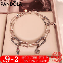 Load image into Gallery viewer, 2020 Hot Thời Trang Nữ Bạc 925Đầu Tôi Vòng Tay Phù Hợp Với Thương Hiệu Tôi Hạt Charm Thời Trang Tự Làm Trang Sức Nữ Tặng