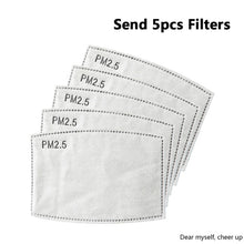 Load image into Gallery viewer, Hỏa Lực Mới Có Dây Đai Điều Chỉnh Có Thể Tái Sử Dụng Khẩu Trang Kiểu Dáng Thời Trang Có Thể Rửa Mặt Nạ Phù Thủy Lọc Miệng Màu Đen Chống Gió Mặt Nạ