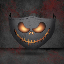 Load image into Gallery viewer, Hàng Mới Về Bí Ngô Halloween Đầu Lâu Ma In Hình Bụi 3D Mặt Nạ Có Thể Giặt Cotton Mặt Nạ Nam Nữ Trưởng Thành Mặt Nạ Nửa Mặt