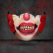 Load image into Gallery viewer, Hàng Mới Về Bí Ngô Halloween Đầu Lâu Ma In Hình Bụi 3D Mặt Nạ Có Thể Giặt Cotton Mặt Nạ Nam Nữ Trưởng Thành Mặt Nạ Nửa Mặt