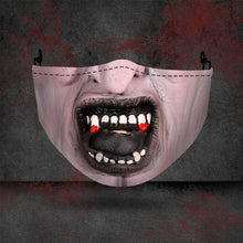 Load image into Gallery viewer, Hàng Mới Về Bí Ngô Halloween Đầu Lâu Ma In Hình Bụi 3D Mặt Nạ Có Thể Giặt Cotton Mặt Nạ Nam Nữ Trưởng Thành Mặt Nạ Nửa Mặt