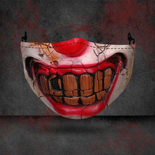Load image into Gallery viewer, Hàng Mới Về Bí Ngô Halloween Đầu Lâu Ma In Hình Bụi 3D Mặt Nạ Có Thể Giặt Cotton Mặt Nạ Nam Nữ Trưởng Thành Mặt Nạ Nửa Mặt