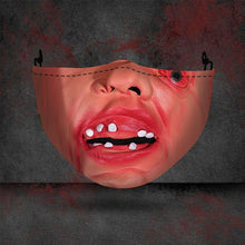 Load image into Gallery viewer, Hàng Mới Về Bí Ngô Halloween Đầu Lâu Ma In Hình Bụi 3D Mặt Nạ Có Thể Giặt Cotton Mặt Nạ Nam Nữ Trưởng Thành Mặt Nạ Nửa Mặt