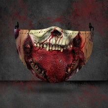 Load image into Gallery viewer, Hàng Mới Về Bí Ngô Halloween Đầu Lâu Ma In Hình Bụi 3D Mặt Nạ Có Thể Giặt Cotton Mặt Nạ Nam Nữ Trưởng Thành Mặt Nạ Nửa Mặt
