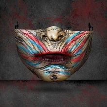 Load image into Gallery viewer, Hàng Mới Về Bí Ngô Halloween Đầu Lâu Ma In Hình Bụi 3D Mặt Nạ Có Thể Giặt Cotton Mặt Nạ Nam Nữ Trưởng Thành Mặt Nạ Nửa Mặt