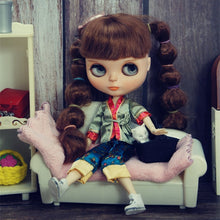 Load image into Gallery viewer, HOT Thời Trang Dễ Thương Bộ Trang Phục Áo Vest Quần Dài Váy Blyth Quần Áo Đầm Cho Búp Bê