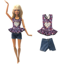 Load image into Gallery viewer, NK Mới Nhất 1X Quần Áo Búp Bê Hàng Ngày Váy Đảng Áo Choàng Thời Trang Áo Quần Cho Búp Bê Barbie Phụ Kiện Bé Gái Kid đồ Chơi JJ
