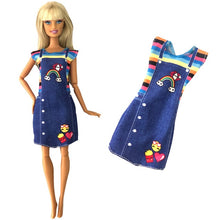 Load image into Gallery viewer, NK Mới Nhất 1X Quần Áo Búp Bê Hàng Ngày Váy Đảng Áo Choàng Thời Trang Áo Quần Cho Búp Bê Barbie Phụ Kiện Bé Gái Kid đồ Chơi JJ