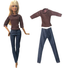 Load image into Gallery viewer, NK Mới Nhất 1X Quần Áo Búp Bê Hàng Ngày Váy Đảng Áo Choàng Thời Trang Áo Quần Cho Búp Bê Barbie Phụ Kiện Bé Gái Kid đồ Chơi JJ
