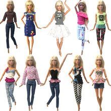Load image into Gallery viewer, NK Mới Nhất 1X Quần Áo Búp Bê Hàng Ngày Váy Đảng Áo Choàng Thời Trang Áo Quần Cho Búp Bê Barbie Phụ Kiện Bé Gái Kid đồ Chơi JJ